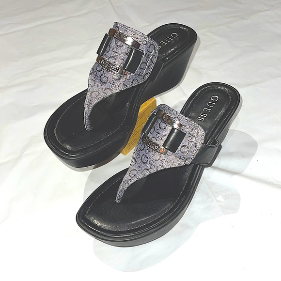 Guess Wedge Thongs size 6.5 - Picture 1 of 8